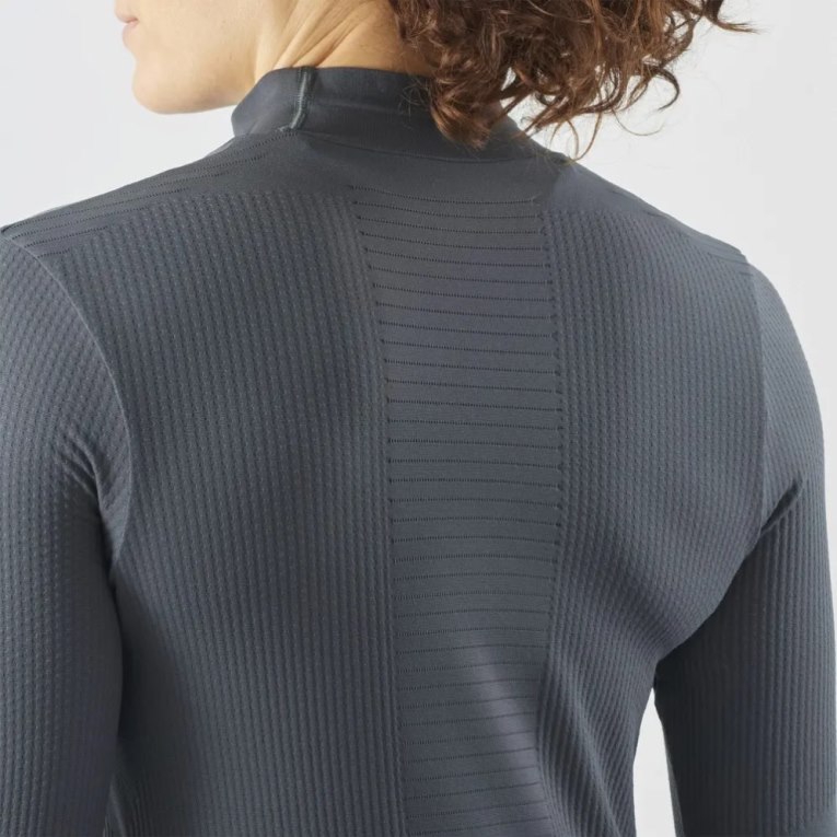 Camiseta Salomon Essential Seamless Long Sleeve Mujer Negros | MX TMBQ392